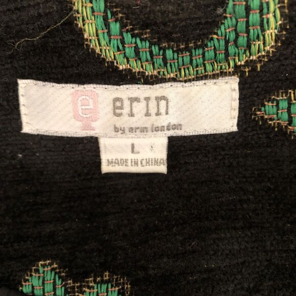 Erin London Tapestry Blazer Jacket Womens Large Brocade Artsy Wear Boho VTG EUC - Picture 5 of 6
